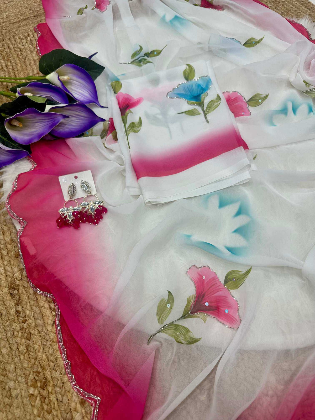 Mridula Georgette Printed Saree