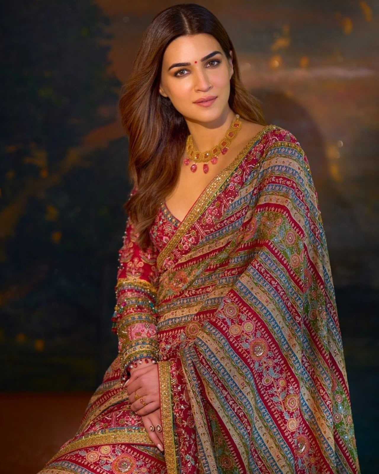 Crape Satin Saree
