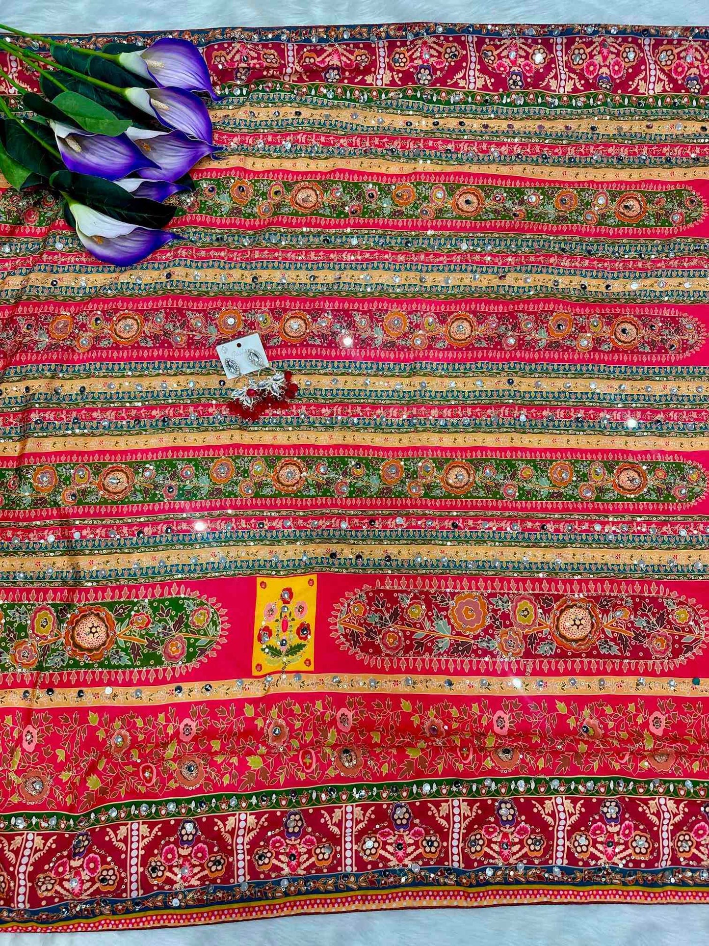 Crape Satin Saree