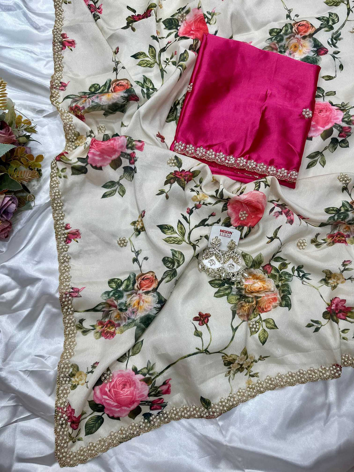 Salmi Chinon Designer Saree