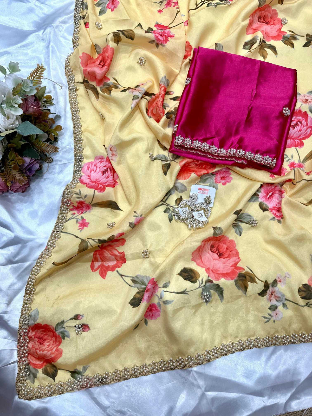 Salmi Chinon Designer Saree