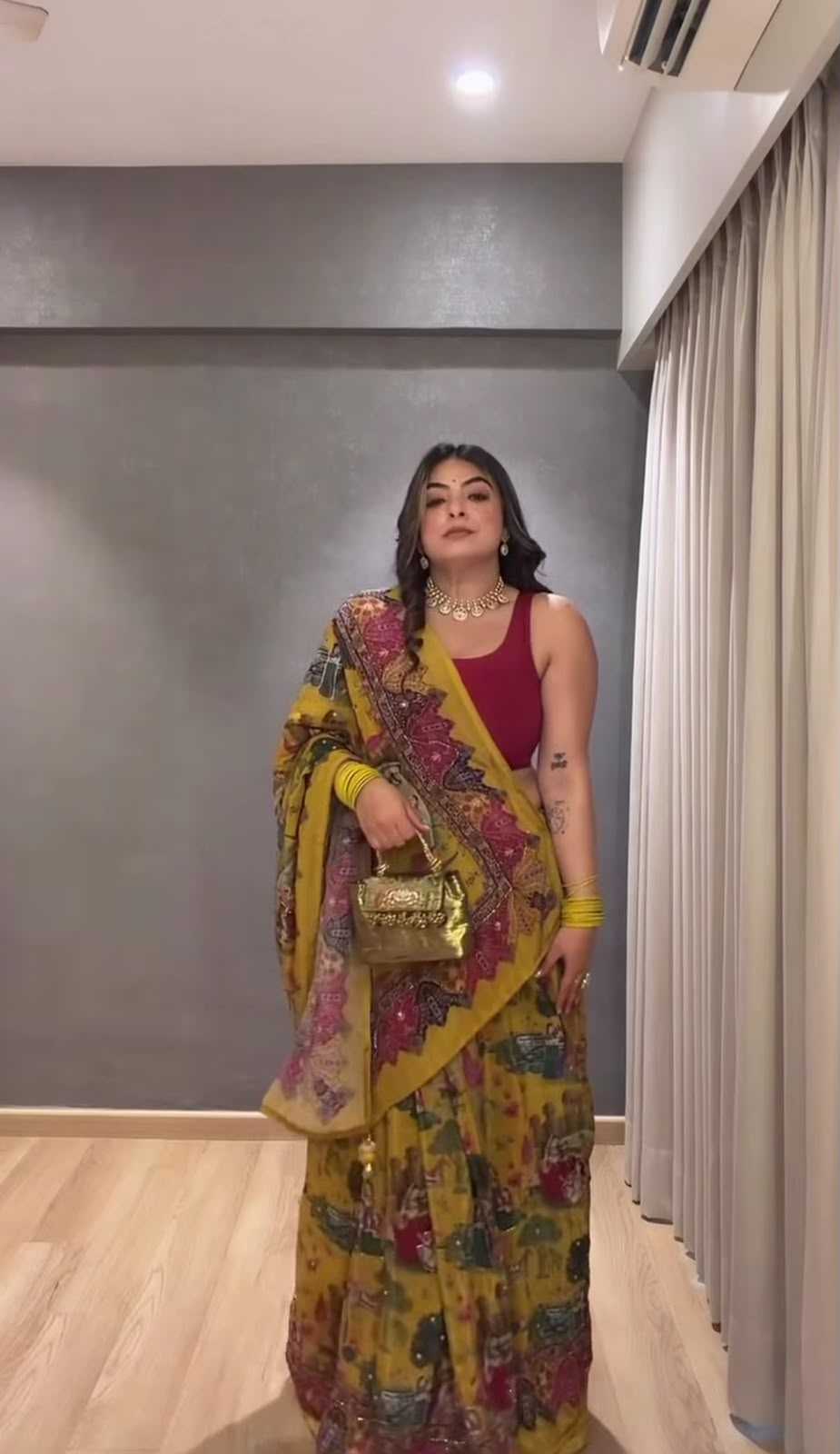 Sof Crepe Silk Printed Saree