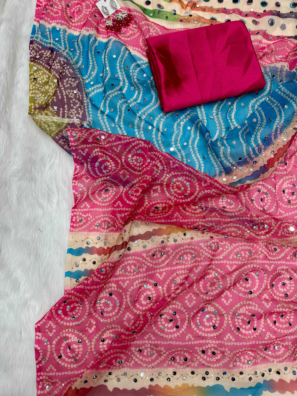 Uns Soft Silk Printed Saree