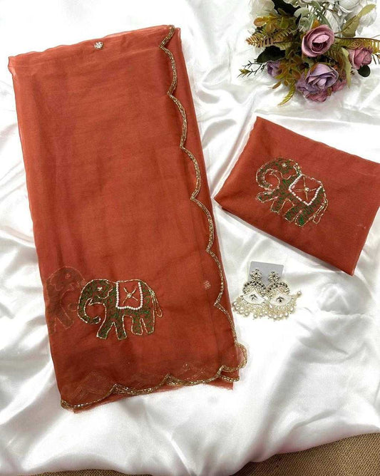 Organza Designer Saree
