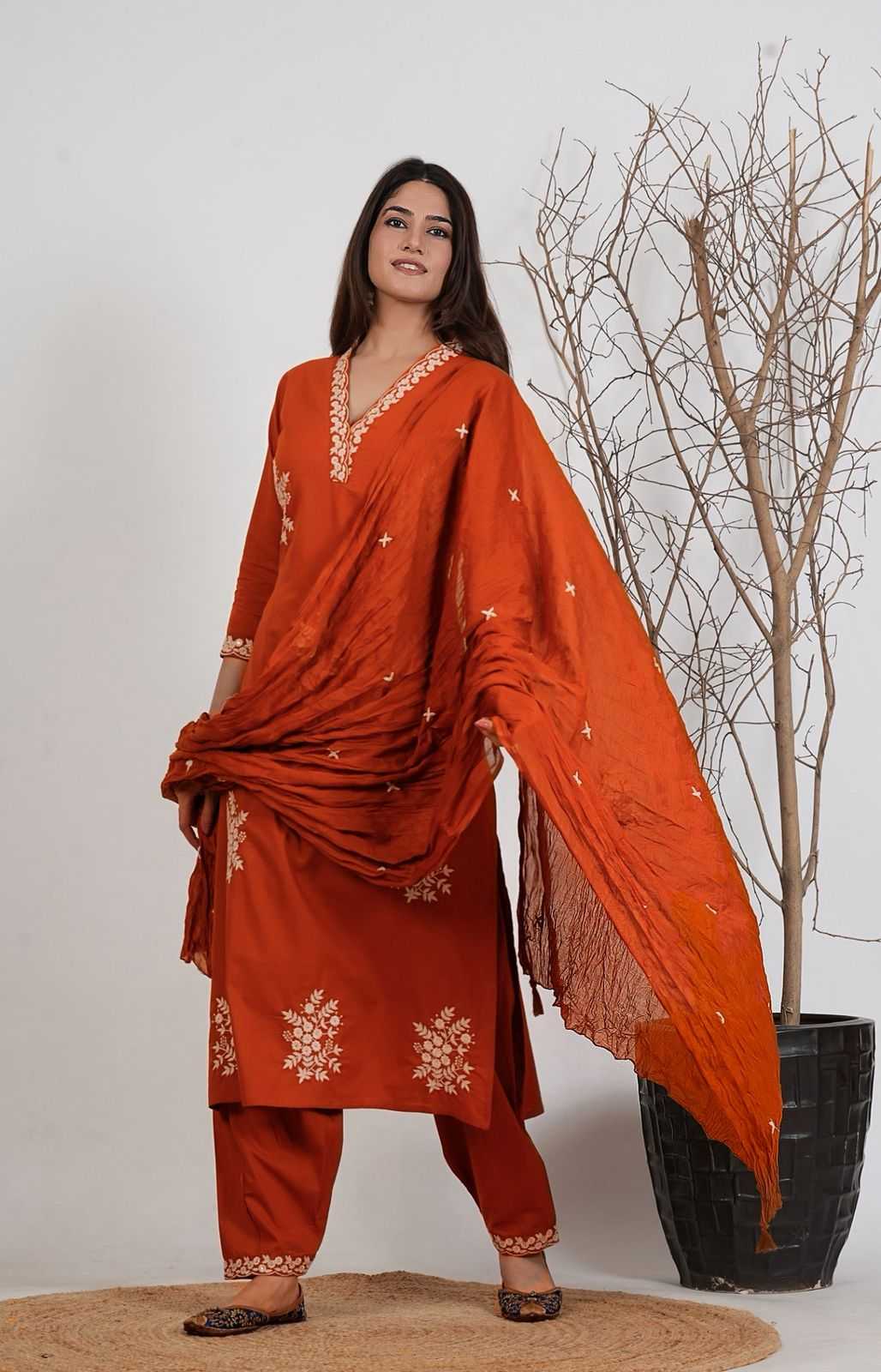 Heavy Roman Silk Festive Kurti