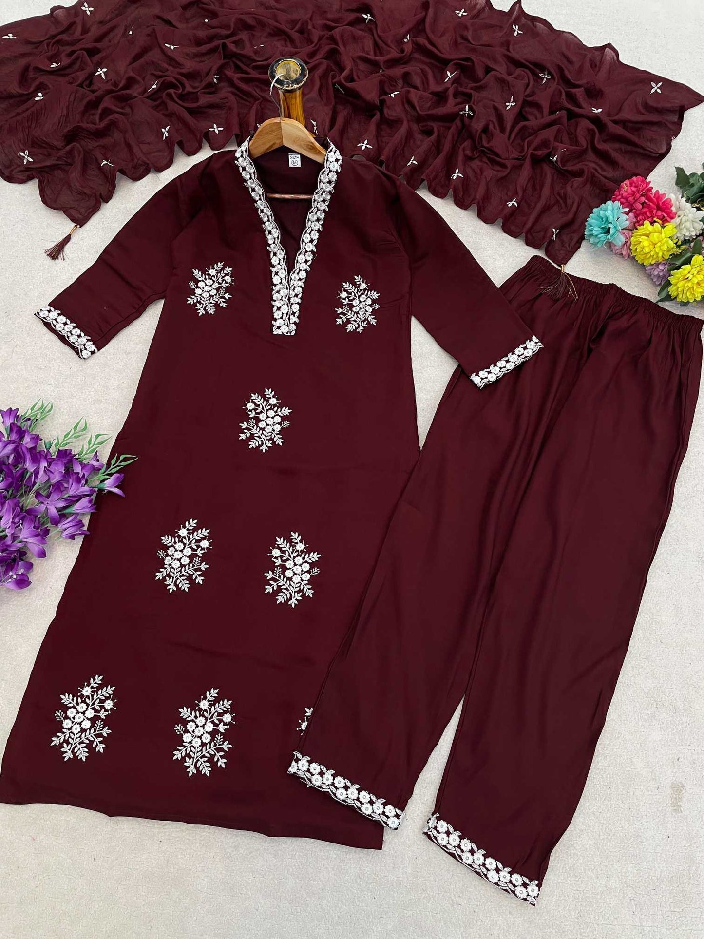 Heavy Roman Silk Festive Kurti