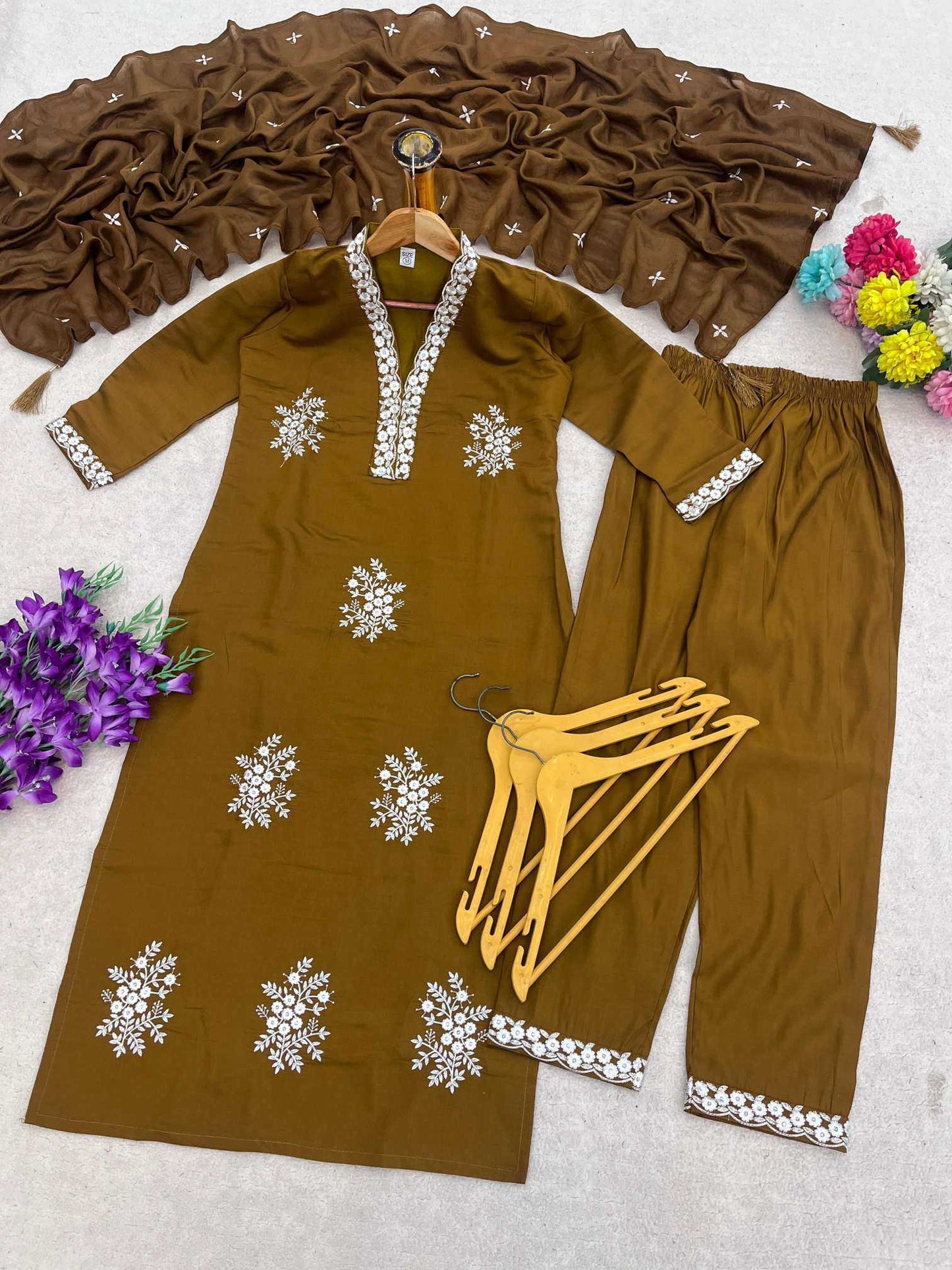Heavy Roman Silk Festive Kurti