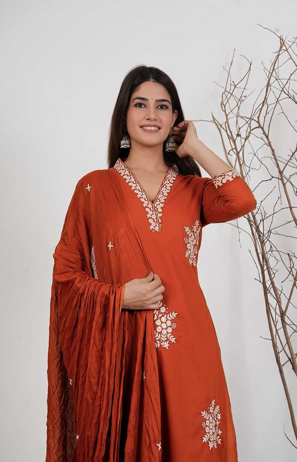 Heavy Roman Silk Festive Kurti