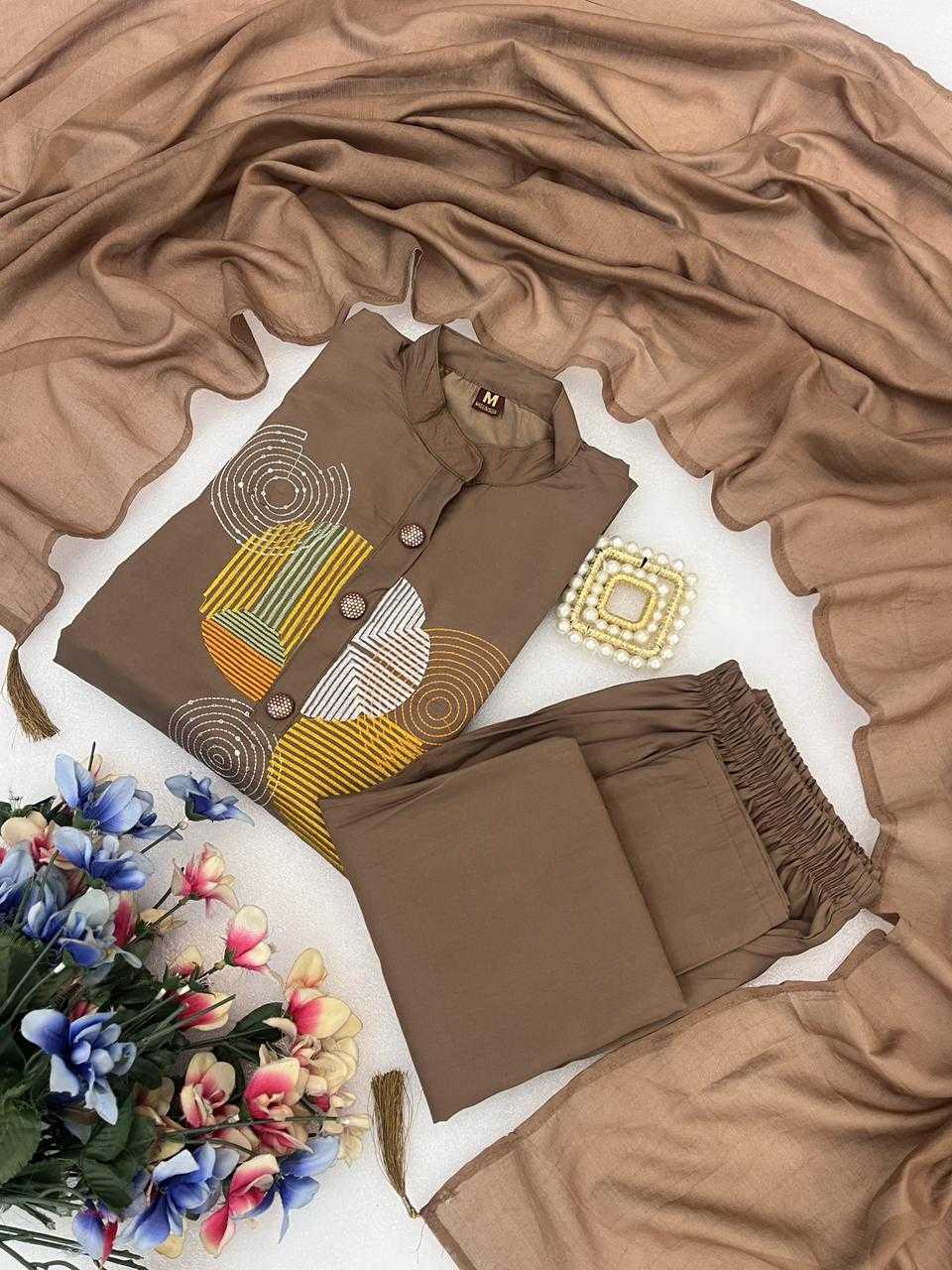 Heavy Roman Silk Designer Kurti
