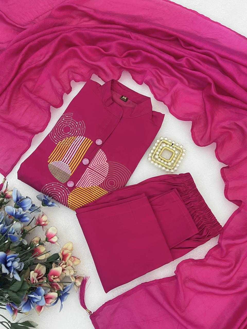 Heavy Roman Silk Designer Kurti