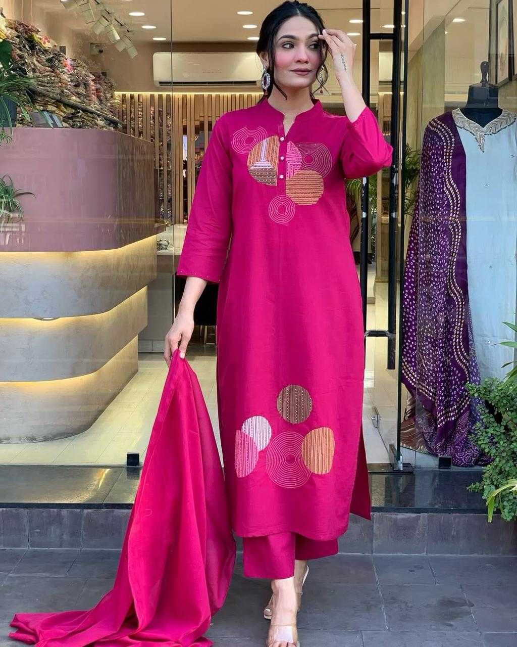 Heavy Roman Silk Designer Kurti