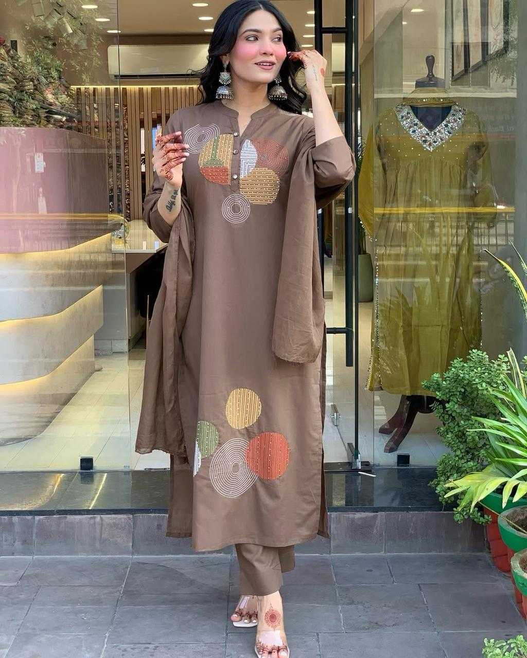 Heavy Roman Silk Designer Kurti