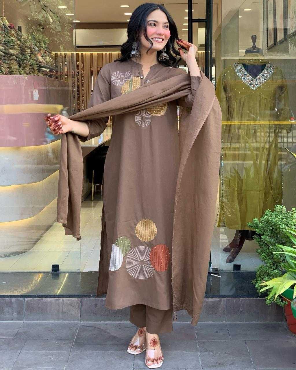Heavy Roman Silk Designer Kurti