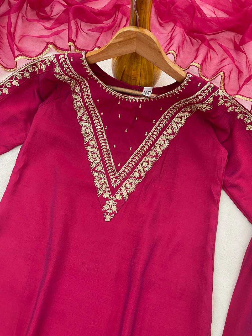 Heavy Roman Silk Designer Kurti