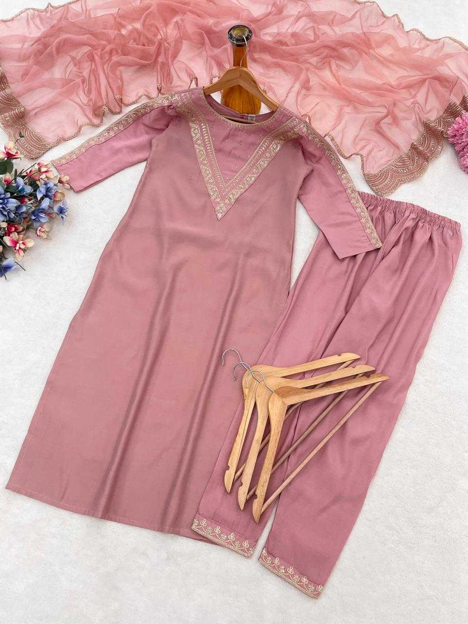 Heavy Roman Silk Designer Kurti