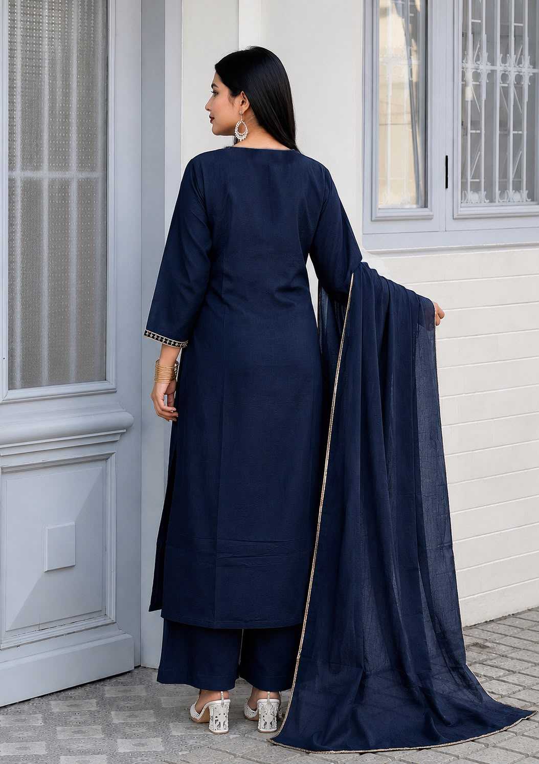 Heavy Roman Silk Ladies Suit