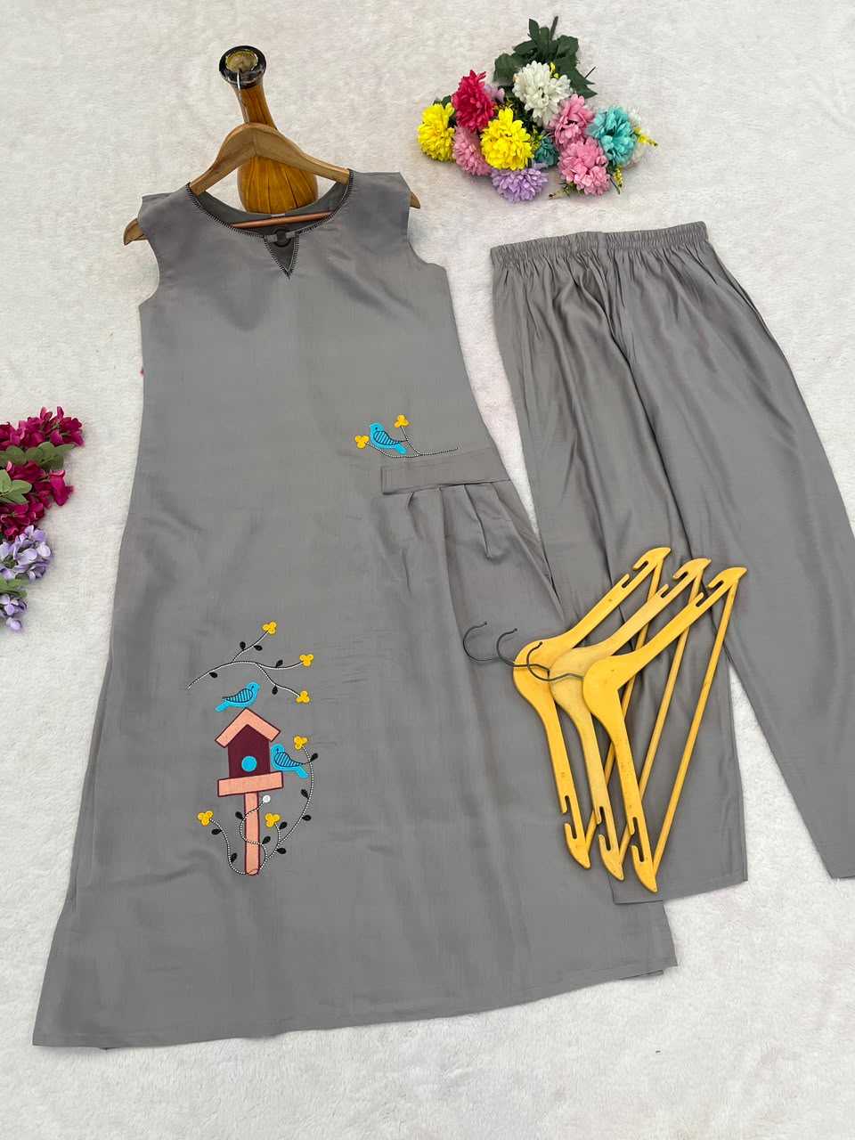 Heavy Roman Silk Designer Kurti 1148