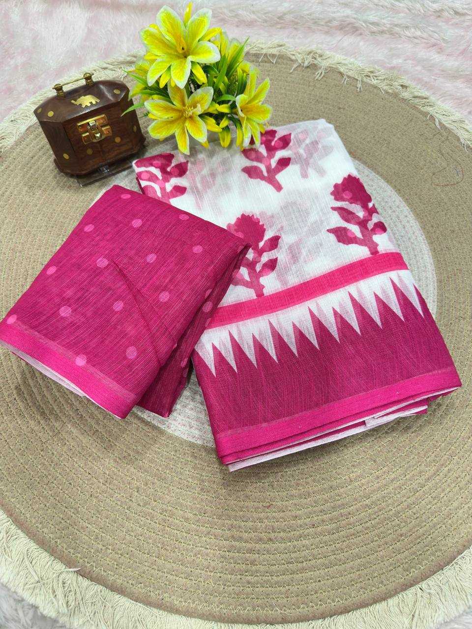 Cotton Designer Saree in Blue
