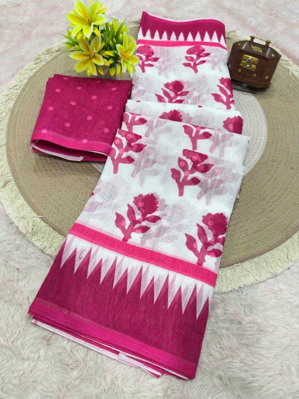 Cotton Designer Saree in Blue