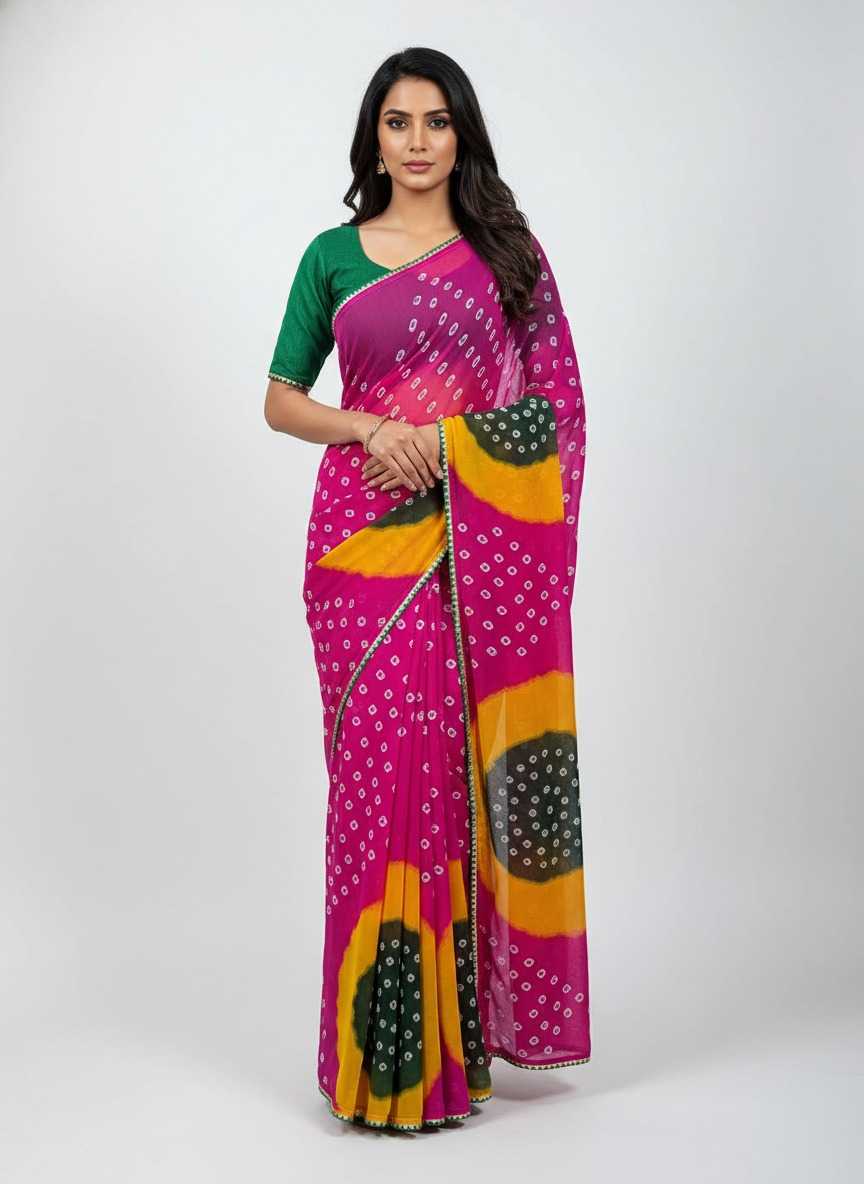 Georgette Printed Saree 1027
