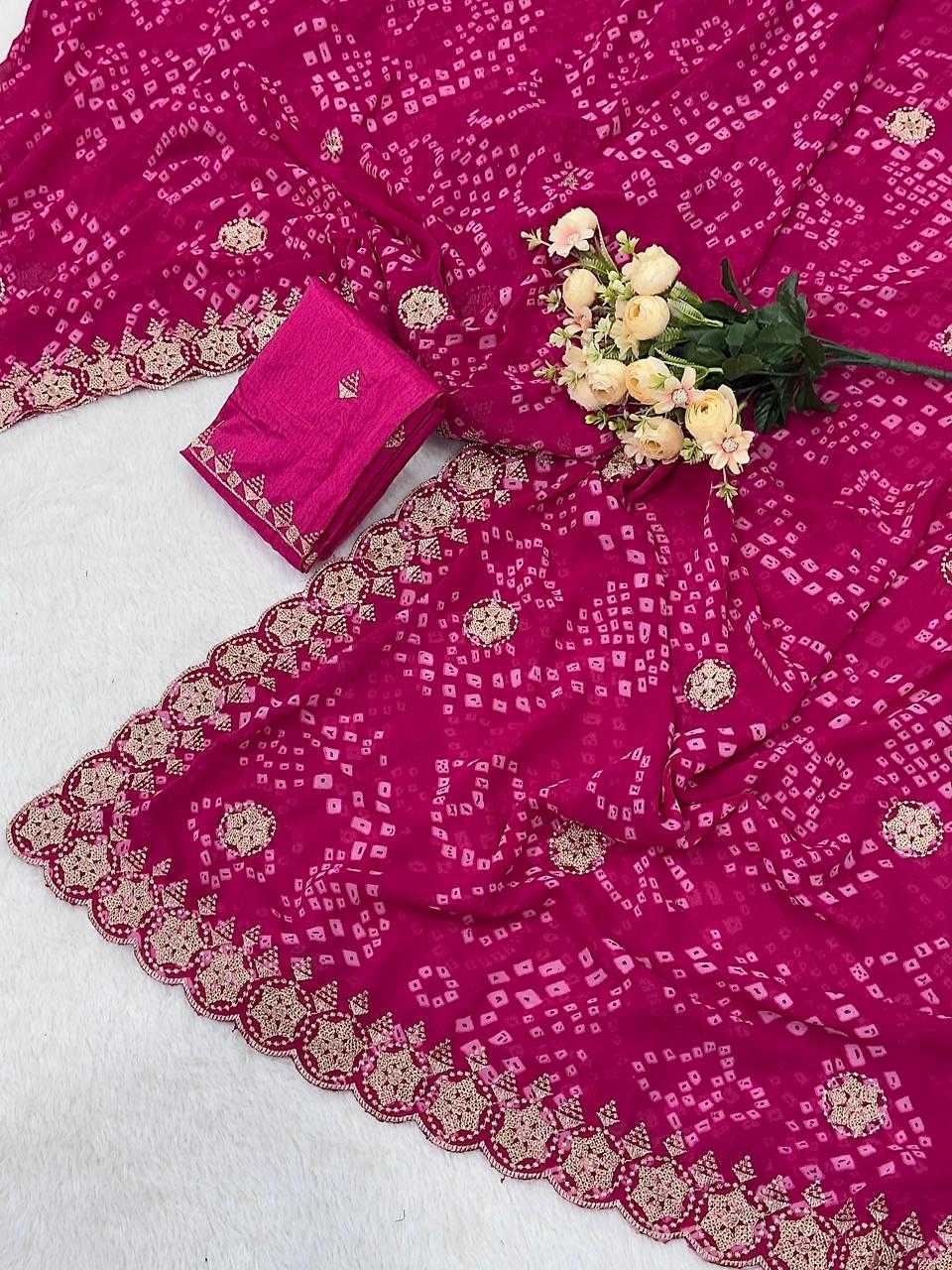 Georgette Printed Saree 1032
