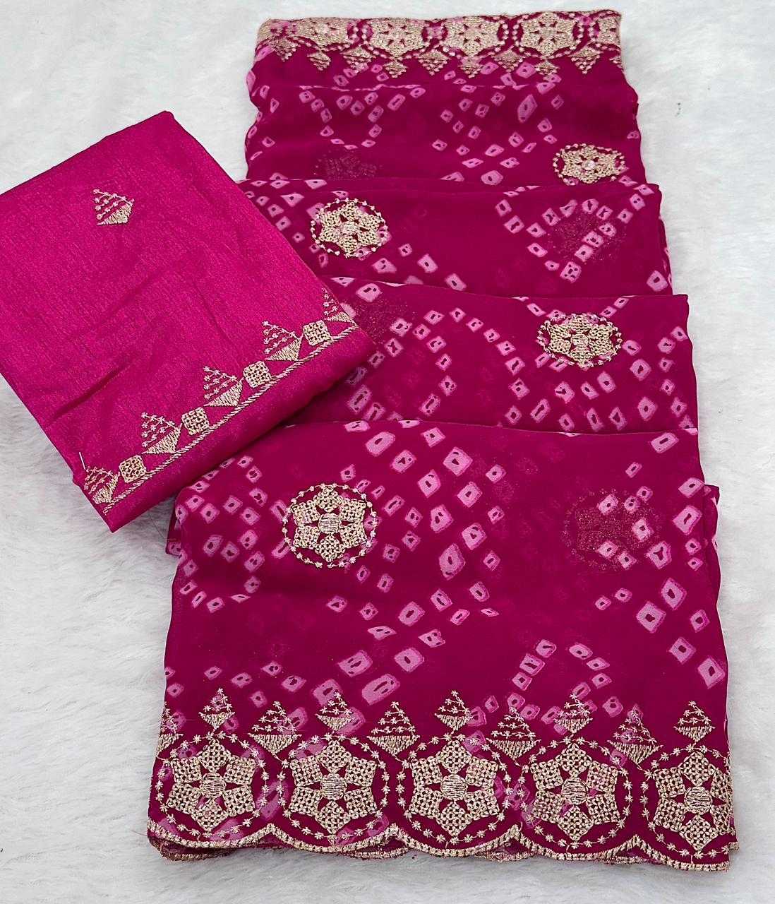 Georgette Printed Saree 1032