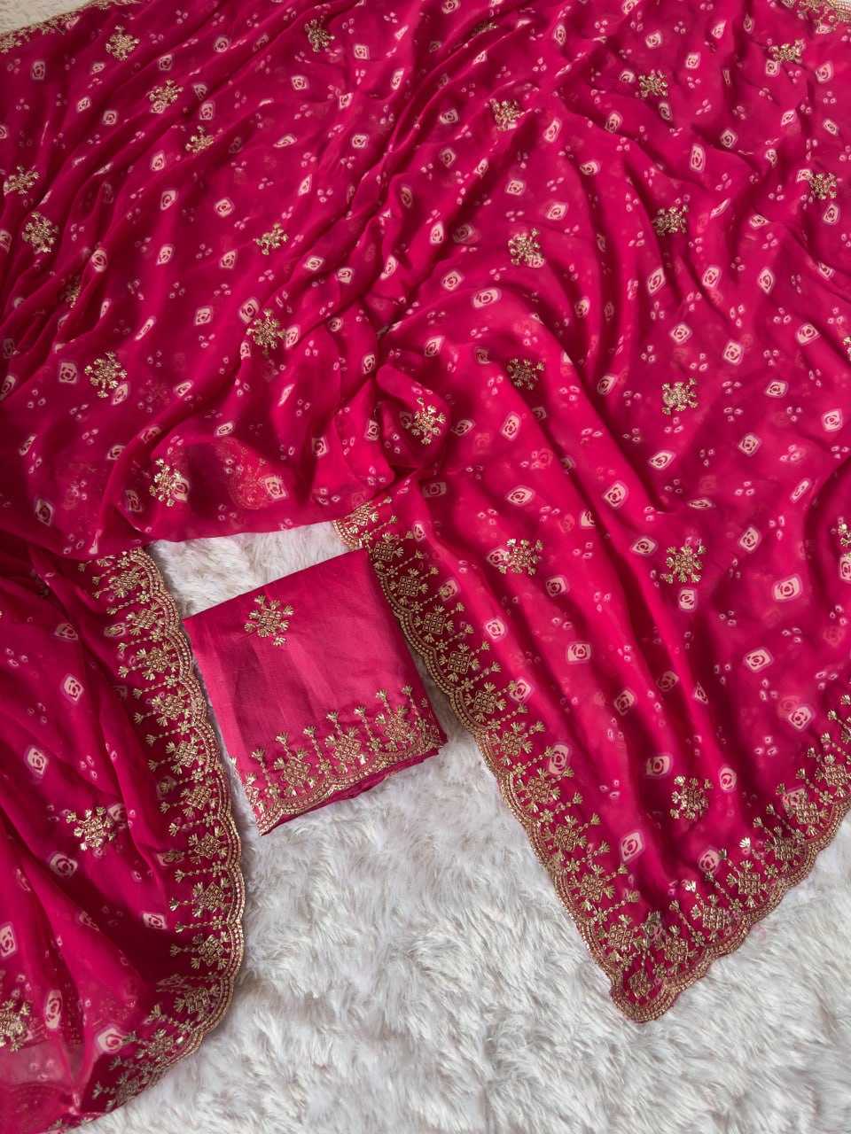 Georgette Printed Saree