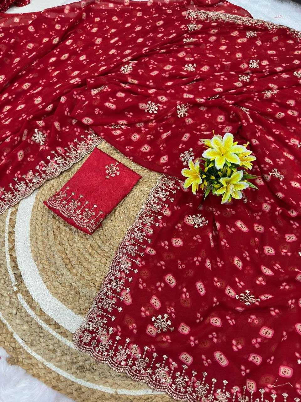 Georgette Printed Saree