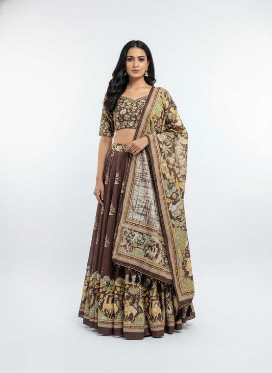 Degital Dola Silk Designer Lehenga 17