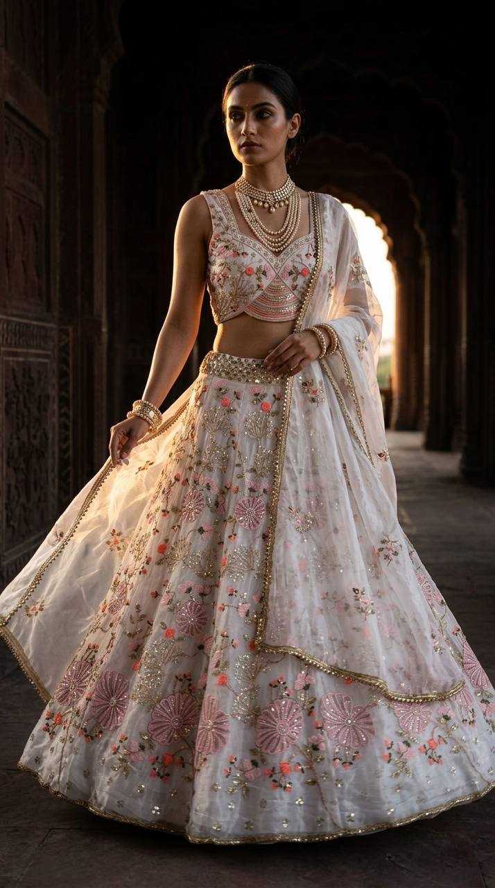 Tabby Silk Designer Lehenga