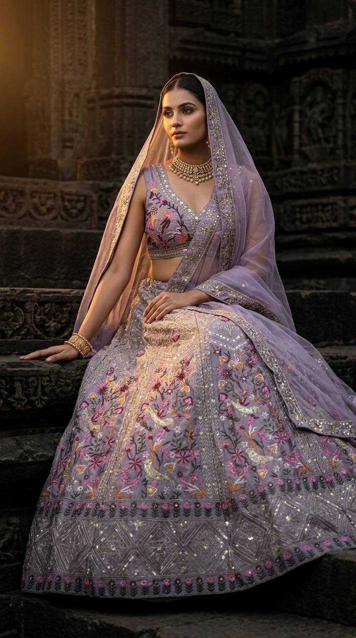 Japan Sartin Wedding Lehenga