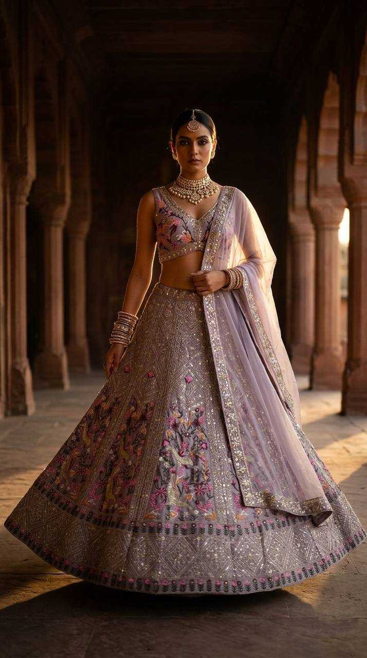 Japan Sartin Wedding Lehenga