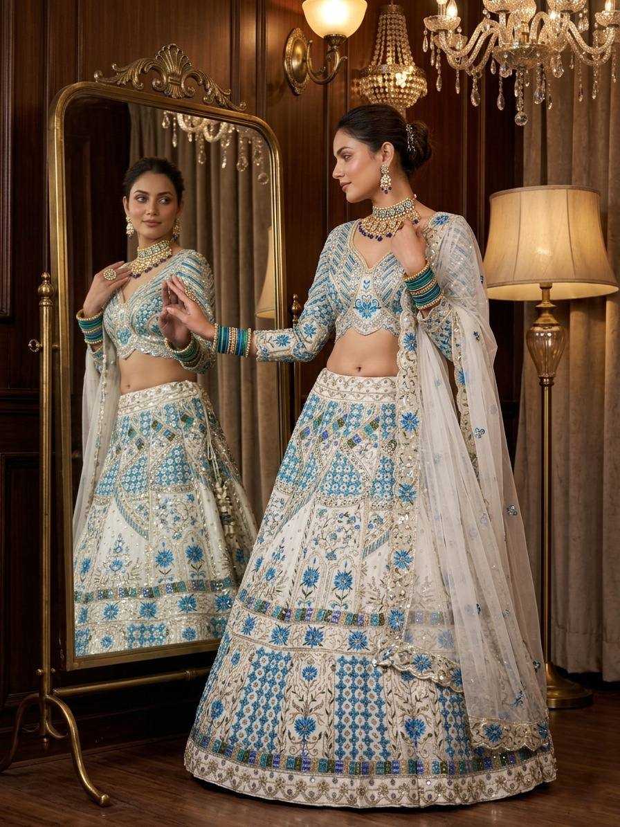 Faux Georgette Wedding Lehenga