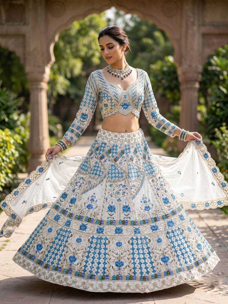 Faux Georgette Wedding Lehenga