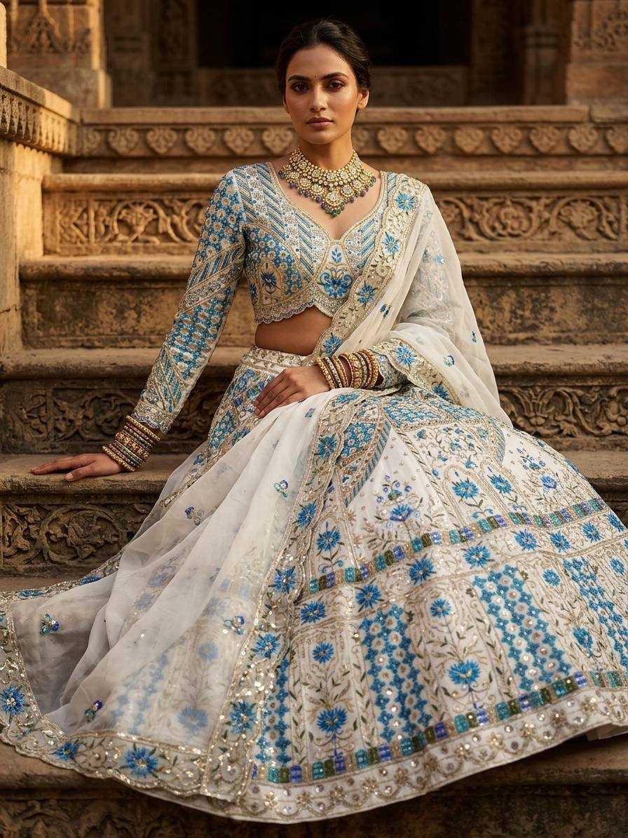 Faux Georgette Wedding Lehenga