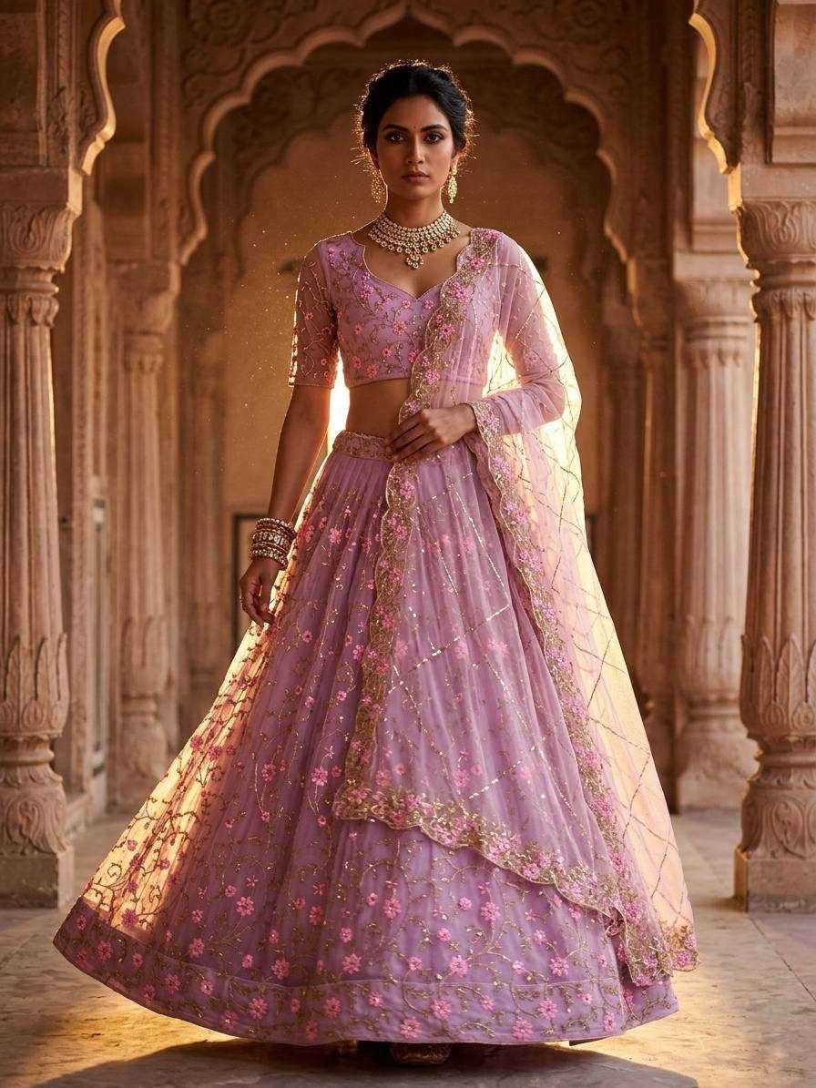 Butterfly Net Designer Lehenga