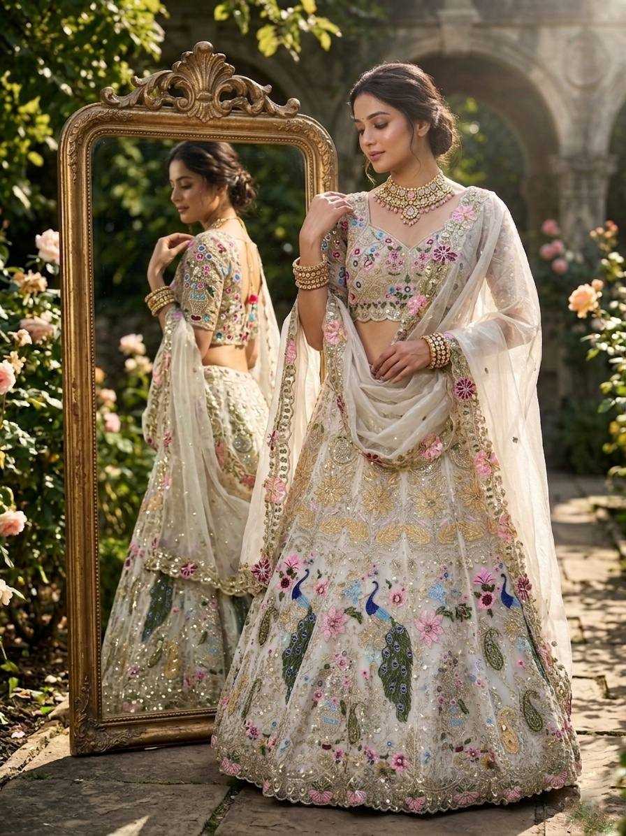 Organza Silk Designer Lehenga