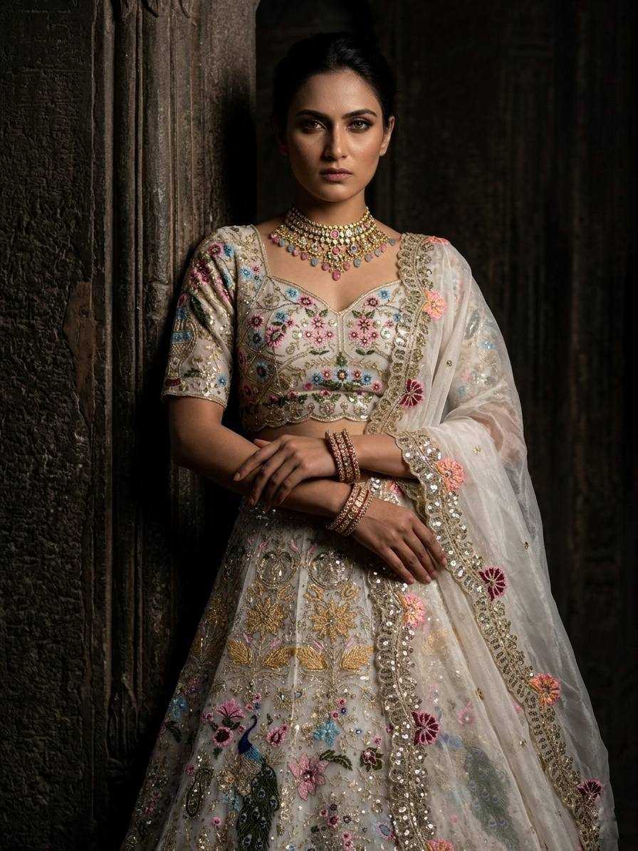 Organza Silk Designer Lehenga