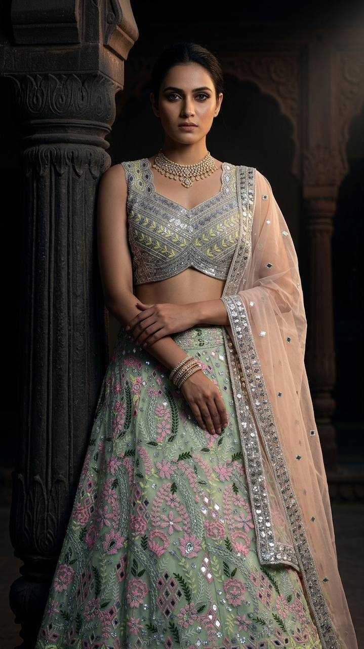 Soft Net Lehenga Choli