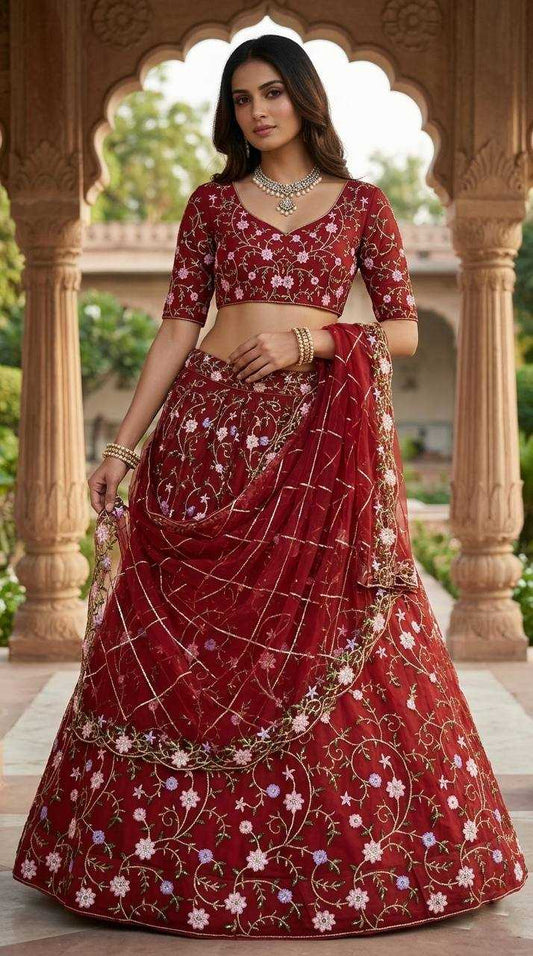 Soft Net Designer Lehenga