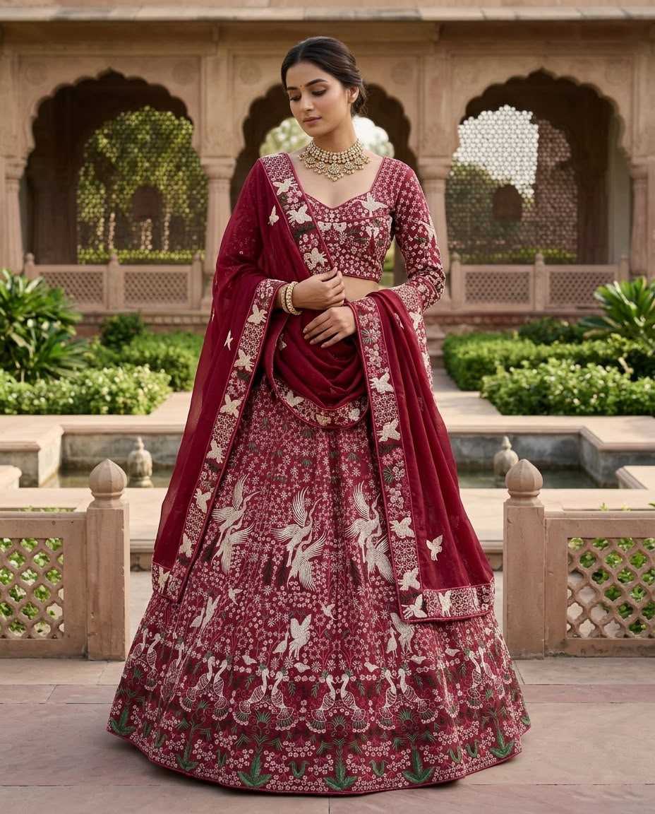 Georgette Embroidered Lehenga
