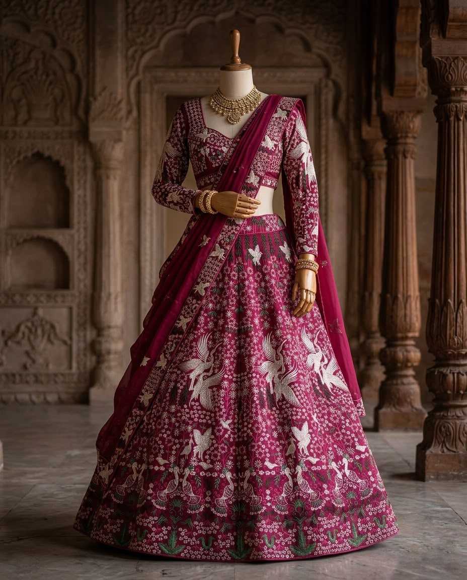 Georgette Embroidered Lehenga