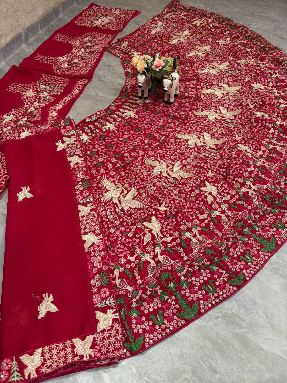 Georgette Embroidered Lehenga