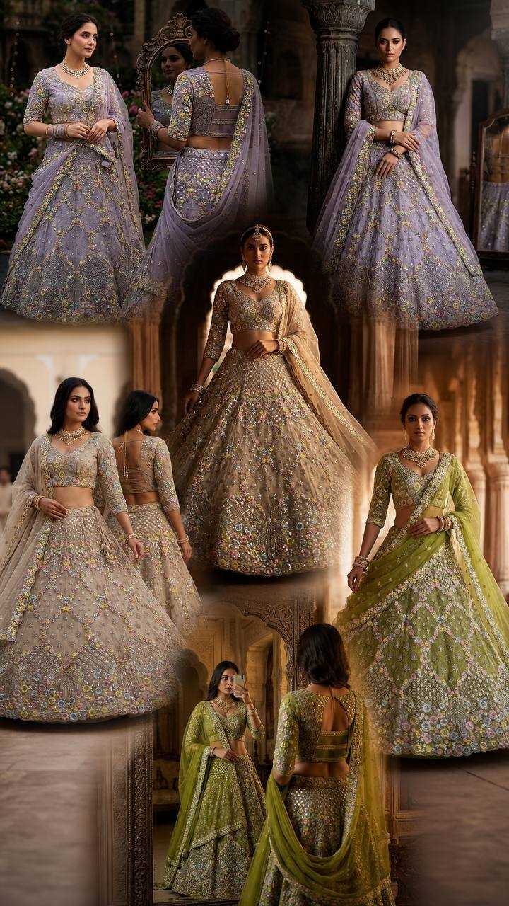 Butterfly Net Fancy Lehenga