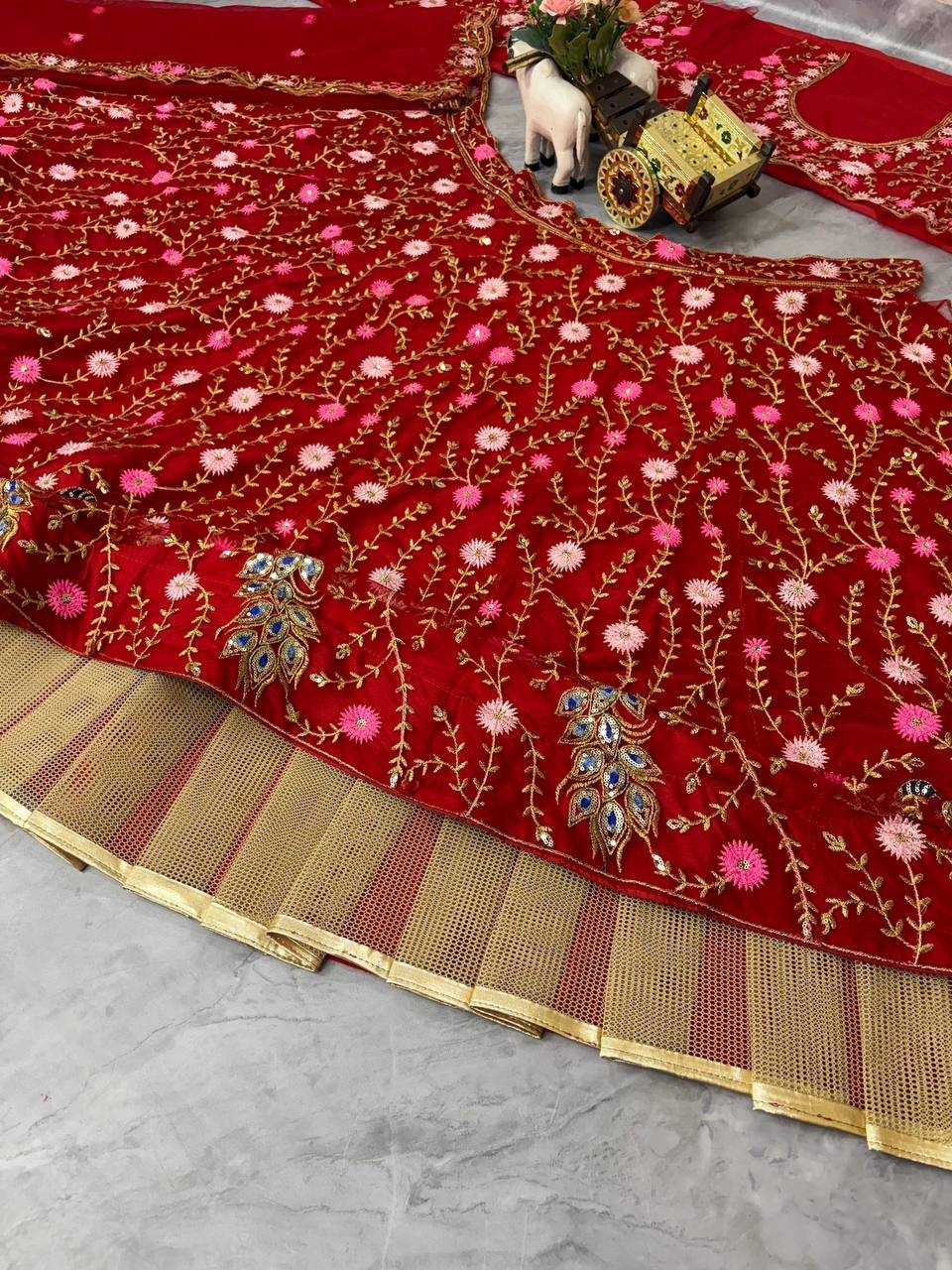 Soft Net Wedding Lehenga