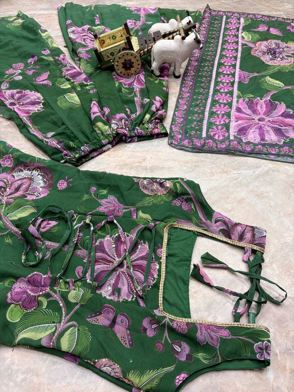 Faux Georgette Printed Suit