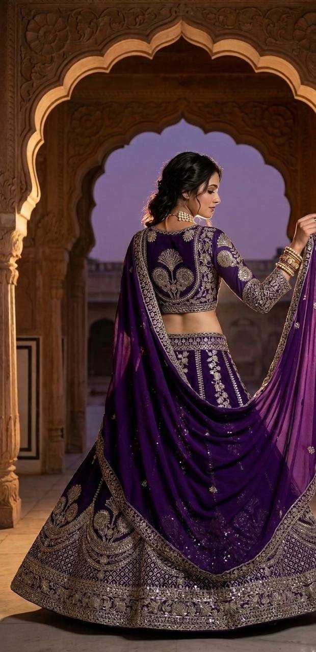 Georgette Embroidered Lehenga