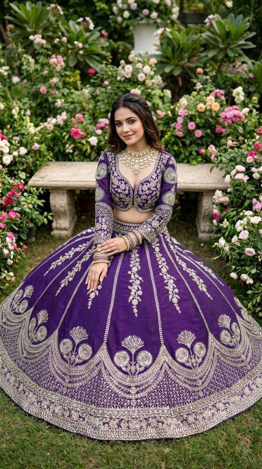 Georgette Embroidered Lehenga