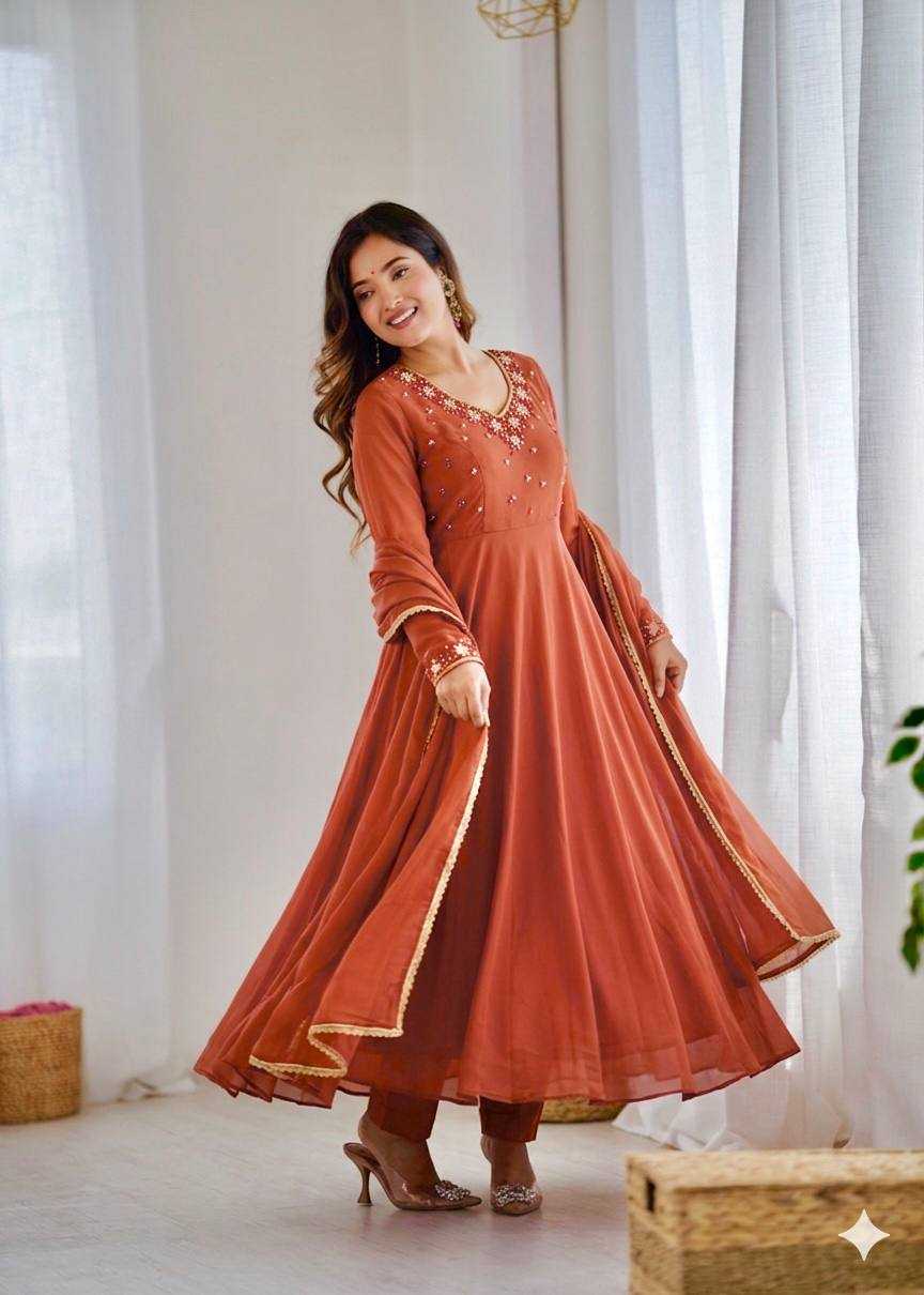 Georgette Party Gown