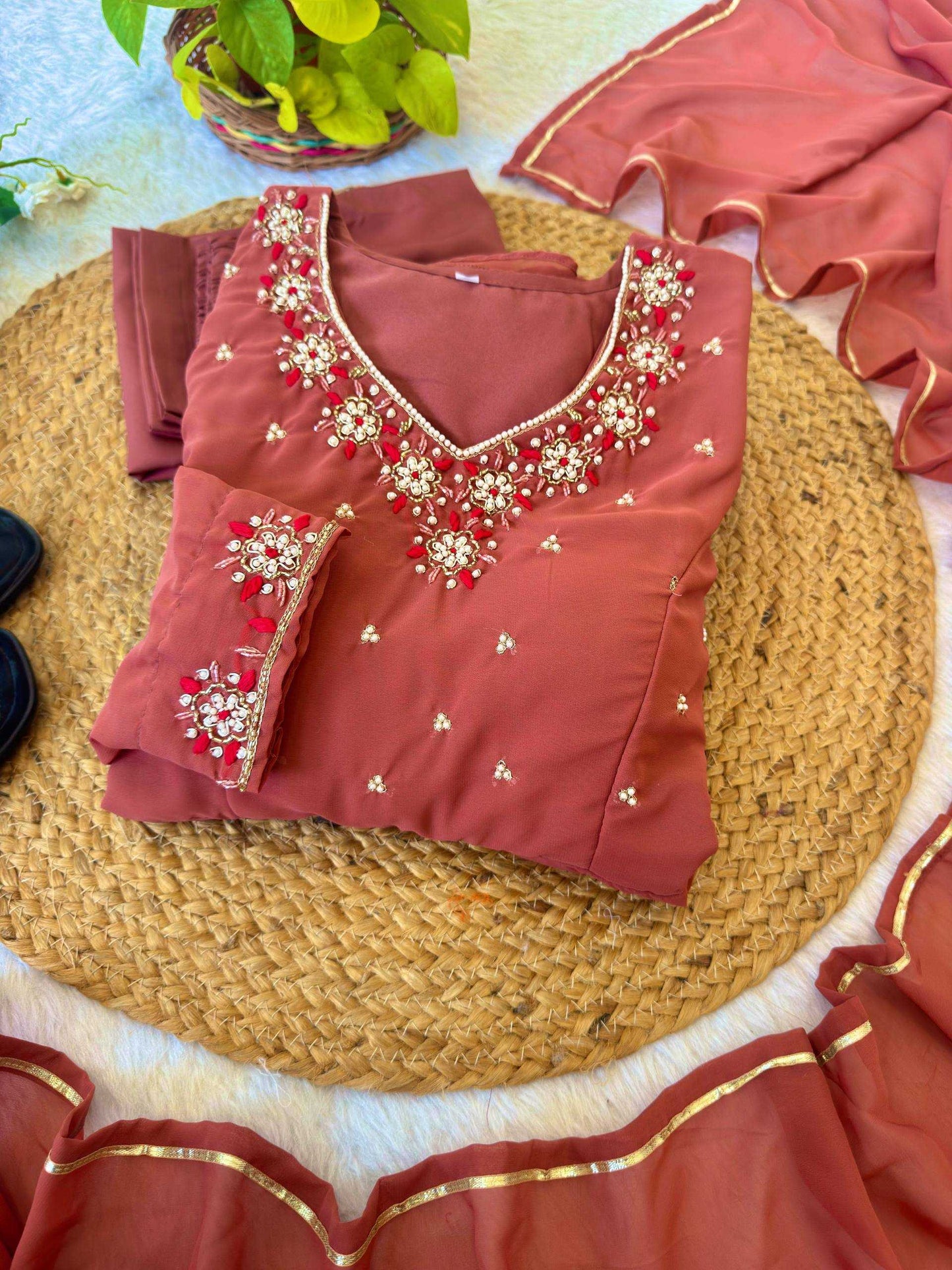 Georgette Party Gown
